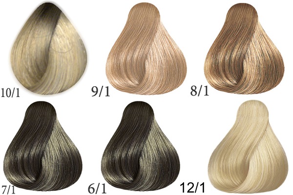 Χρώμα μαλλιών με τέφρα-ξανθά: Χρώμα Estelle, Garnier, Loreal, Igor, χωρίς αμμωνία, παλέτα. Πώς να επιτύχετε χωρίς κοκκινομάλλα. Μια φωτογραφία