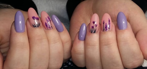 Bloemen op nagels met gellak - ideeën voor manicure en nieuwe ontwerpen: servicevest, volumineus, delicaat, transparant, mooie bloemen. Een foto