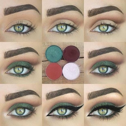 Profesionální make-up - pravidla, technika pro začátečníky doma: modré, šedé, zelené, hnědé oči. Fotka