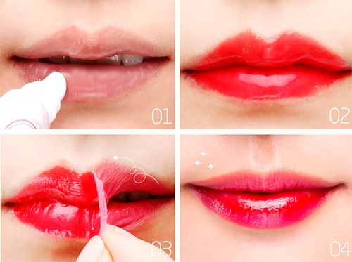 Lippentönung - was ist das, wie man es benutzt: Gel, Lippenstift, Filzstift, Film, Marker. Top besten Werkzeuge