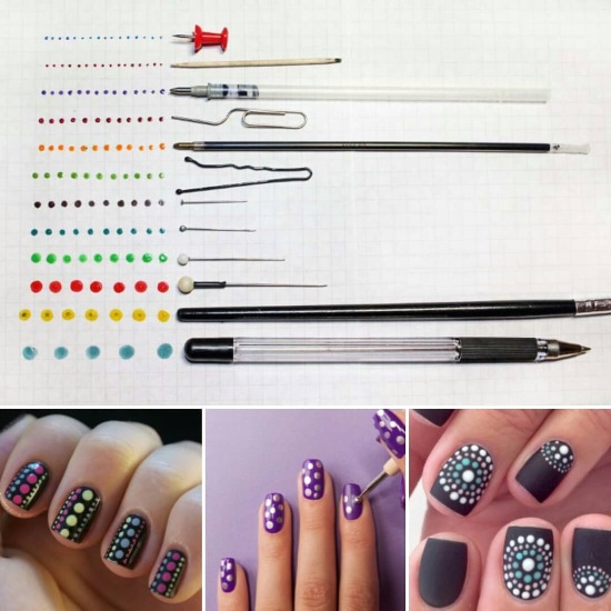 Pontos para desenho de unhas. Como usar para manicure, desenhos. Melhor classificação