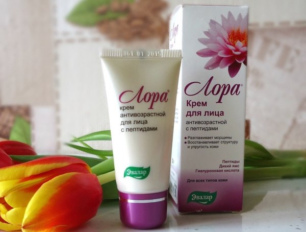 Lora cream with hyaluronic acid, face peptides. Efficiency, reviews of cosmetologists