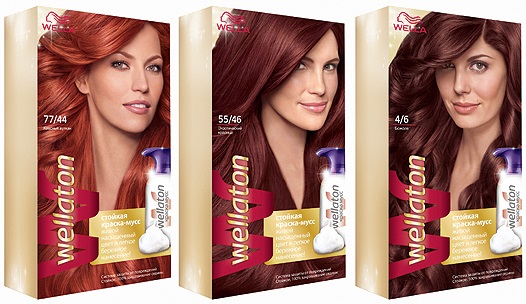 Espuma para el cabello: tinte, para peinado, volumen, coloración, tinte. Paleta Schwarzkopf, Loreal, Mousse Perfect, Wellaton