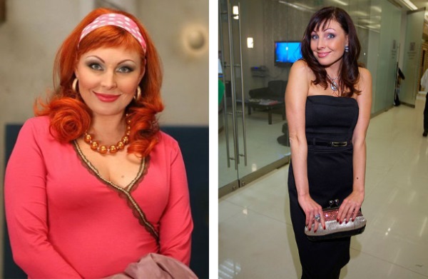 Fotos de mujeres antes y después de perder peso: Gagarina, Chejov, Kartunkov, Kamenskikh, Afrikantova, Belotserkovskaya y otras estrellas