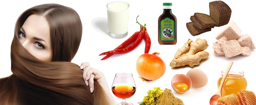 Masques pour la croissance et la chute des cheveux avec Dimexide et vitamines, argousier, huile de bardane. Recettes