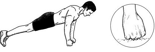 Programa push up per a principiants. Taula per guanyar massa muscular, aprimar, bombejar músculs pectorals per a tots els músculs del cos