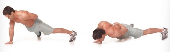 Floor push-up programma voor beginners. Tafel voor het verkrijgen van spiermassa, afvallen, pompen van borstspieren, voor alle spieren van het lichaam