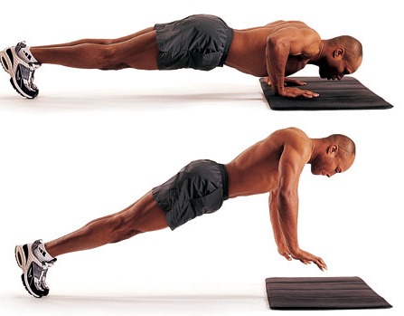 Boden-Push-up-Programm für Anfänger. Tabelle zum Aufnehmen von Muskelmasse, Abnehmen, Pumpen von Brustmuskeln für alle Muskeln des Körpers