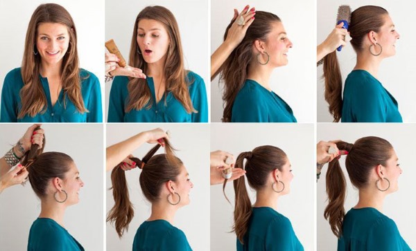 Прикупљене фризуре за средњу косу. Фотографија како се правите за сваки дан, матуру, венчање