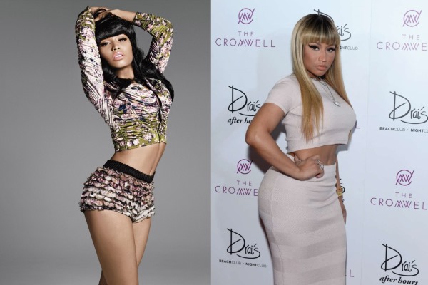Nicki Minaj. Foto dalam pakaian renang, sebelum dan selepas pembedahan plastik, tanpa solek, photoshop, kehidupan peribadi