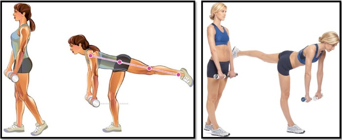 Latihan untuk mengurangkan pinggul dan punggung. Program latihan bagaimana melaksanakan