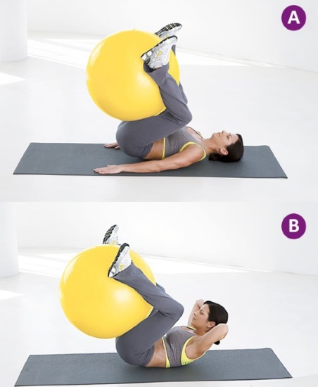 Ćwiczenia fitball całego ciała dla kobiet. Film z opisem