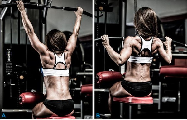 El músculo más ancho de la espalda en las mujeres. Estructura, funciones, ejercicios en casa, en el gimnasio.
