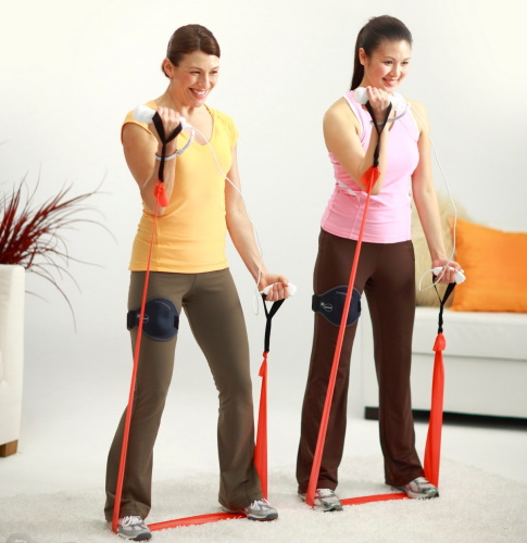 Tập thể dục với dây thun để tăng cường thể lực. Bài tập toàn thân, chân, mông, ép cho nữ