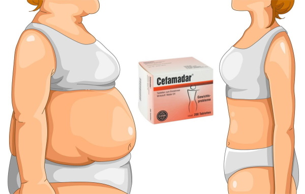 Tabletki odchudzające Cefamadar (Cefamadar). Recenzje, cena, instrukcje, gdzie kupić
