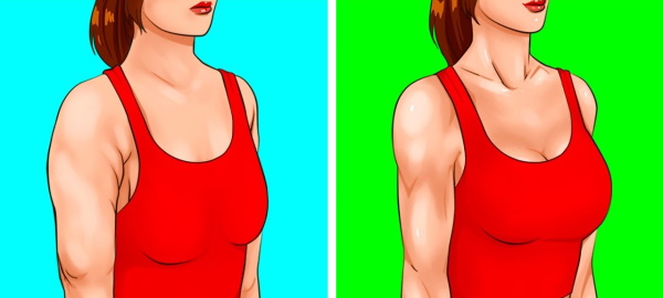 Übung für die Brustmuskulatur bei Mädchen: Pullover, mit Hanteln und anderen. Das Programm im Fitnessstudio, zu Hause