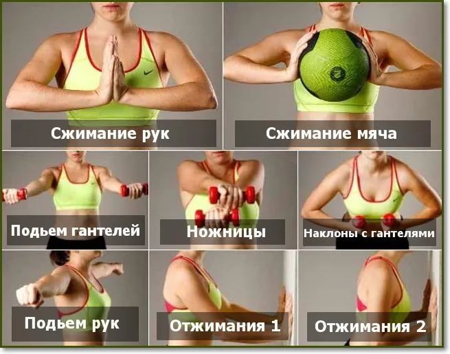 Exercise for the pectoral muscles for girls: pullover, with dumbbells and others. The program in the gym, at home