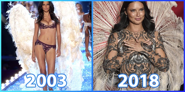 Adriana Lima. Foto panas dalam pakaian renang, Maxim, Playboy, sebelum dan selepas pembedahan plastik, pada masa mudanya, parameter angka