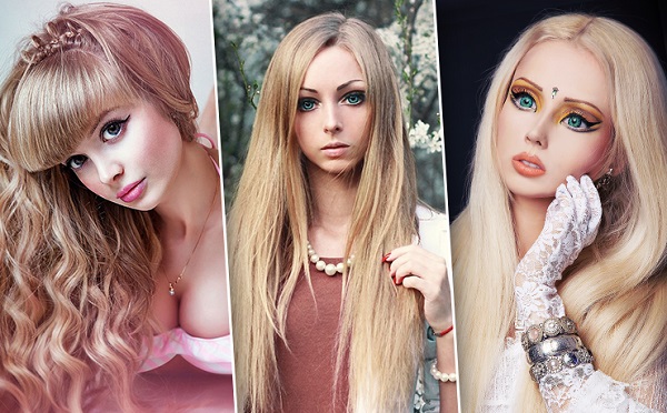 الفتيات الجميلات بعمر 16-17-18 سنة قبل وبعد الجراحة التجميلية. صورة