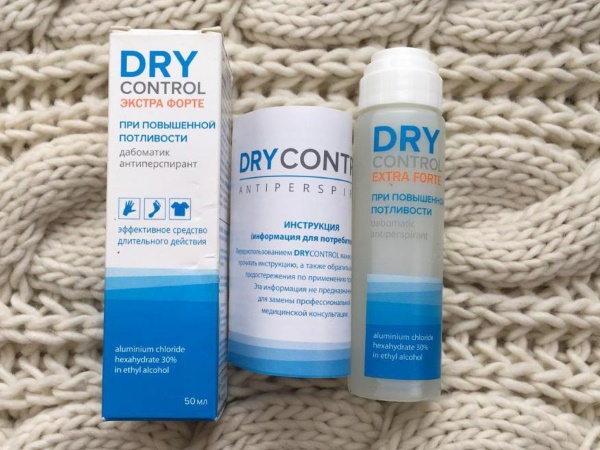 Desodorantes Dry Control Forte, Extra Forte. Reseñas de médicos, instrucciones de uso.