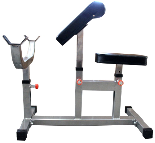 Máquinas de exercício para os braços no ginásio de perda de peso. Nomes